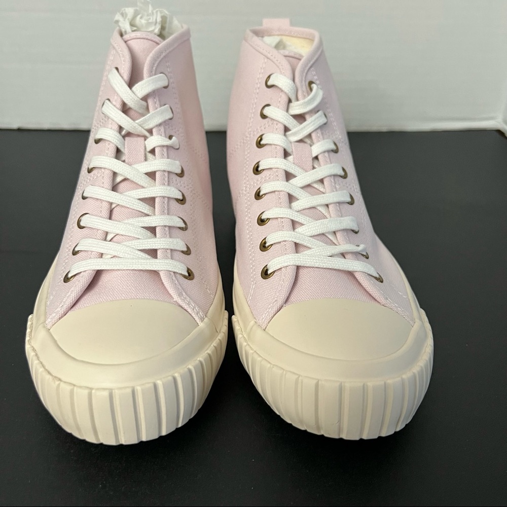 J.Crew Lavender Purple Canvas High Top Sneakers Shoes Size 12 New - Picture 7 of 7